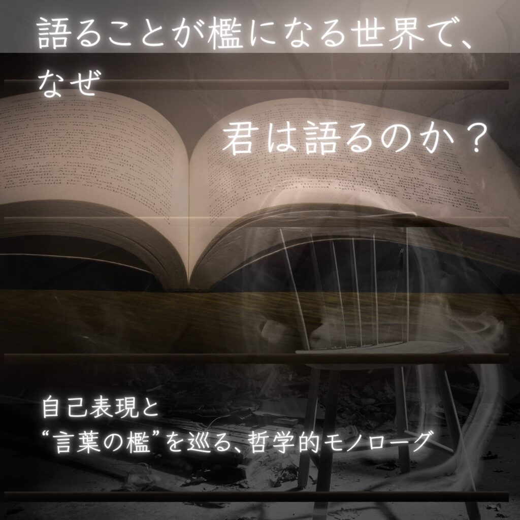 🔓語ることが檻になる世界で、なぜ君は語るのか?